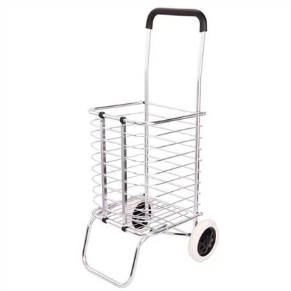 Cărucior de supermarket pliabil ușor din aluminiu
